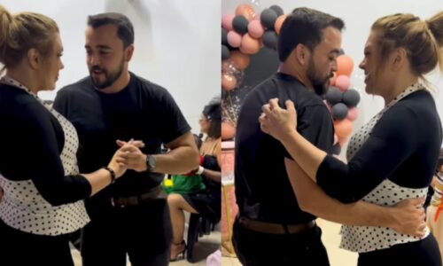 Simony se diverte ao lado do namorado em festa à fantasia: "Meu segurança"