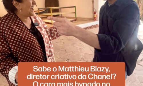 Regina Casé relembra encontro inusitado com Matthieu Blazy, o diretor criativo da Chanel: "Ele realmente é genial"